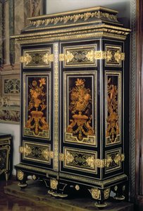 Armoire, with marquetry decoration, by Andre Charles Boulle (1642-1732), Paris, late 17th century by Unbekannt
