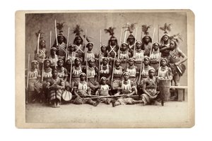 Ashanti Group Lecture, Germany 1890s by Unbekannt