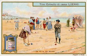 At the Seaside: Playing Croquet