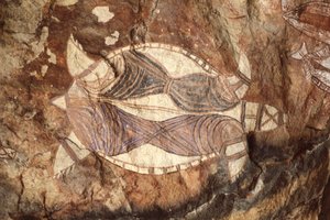 Aboriginal Rock Paintings, Kakadu National Park, Australia by William M. Timlin