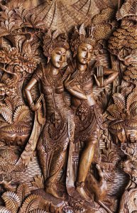 Balinese Woodcarving for Sale, Ubud, Bali, Indonesia by Unknown