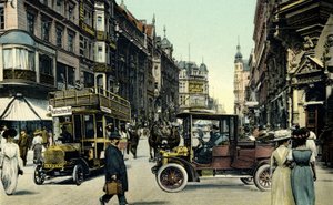 Berlin Street Scene, Early 20th Century (Postcard)