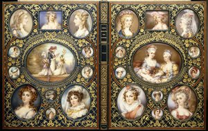 Binding with Twenty-four Portrait Miniatures (from the book 