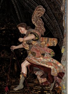 Bouncing Angel - Baroque sculpture