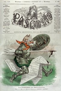 Caricature Cavallotti by Alec Hunter