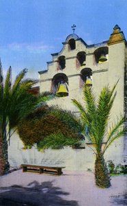 California: San Gabriel Mission Bells by Unbekannter Künstler