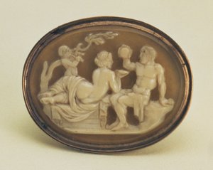 Cameo of Bacchus and Ariadne, Italian by Unbekannt
