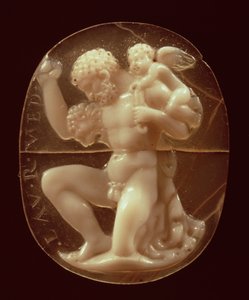 Cameo of Hercules Conquered by Cupid by Unbekannt