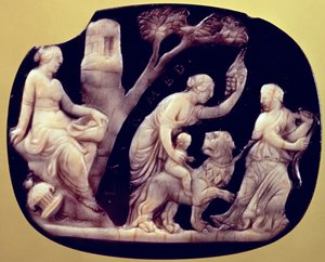 Cameo of the childhood of Dionysus by Unbekannt