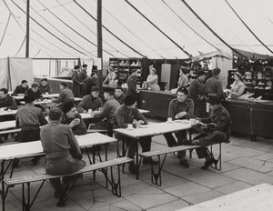 Canteen tent, Weybourne Summer Camp, April 1954 by Unbekannt