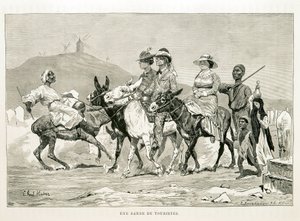 Cartoon of Western Tourists in Egypt - Illustration from the Atlas of Egypt