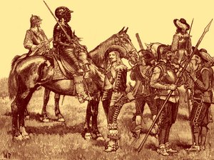 Cavalier Soldiers - English Civil War by Unbekannter Künstler