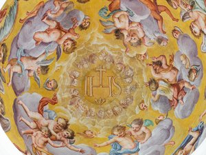 Ceiling fresco, Mausoleum of the Habsburgs, Graz, Styria, Austria
