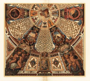 Ceiling painting in the Uffizi Gallery, Florence by Unbekannter Künstler