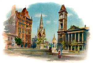Chamberlain Square, Birmingham by Unbekannter Künstler