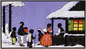 Christmas party in a village in Austria