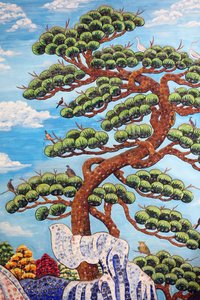 Chua Buu Dai Son Buddhist pagoda, Tree, Danang, Vietnam