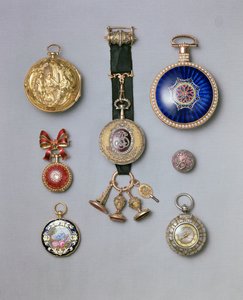 Collection of Faberge pocket watches by Unbekannt
