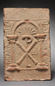 Columbarium Tomb Plaque with the Monogram of Christ by Unbekannt