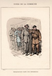 Commune of Paris: Search Suit in a Printing House in 