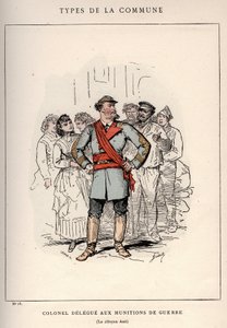 Commune of Paris: costume of COLONEL DELEGE 