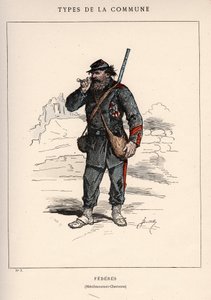 Commune of Paris: costume of FEDEREES in 