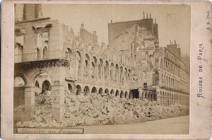 View of the Ruins of the Ministry of Finance in Paris in May 1871 by Unbekannt