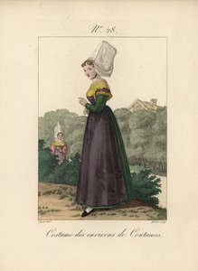 Costume of the Coutances Area by Unbekannter Künstler