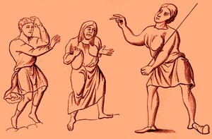 Costumes of slaves or serfs, 6th - 12th century