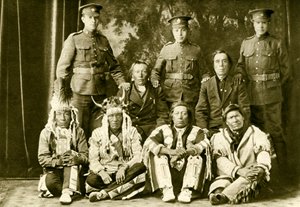 Cree First Nations Canadians during World War 1 by Unbekannter Künstler
