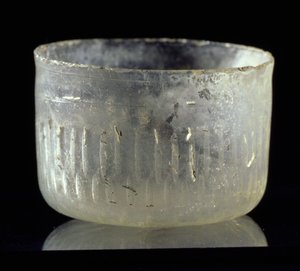 Cup with Wheel-Cut Decoration, from Syria or Egypt, Islamic Period, c.900 AD
