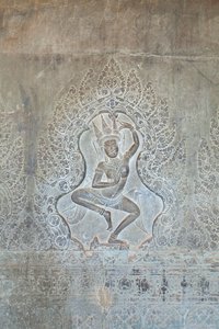 Dancing Apsara Relief on the Outer Western Wall, Angkor Wat, Cambodia by Unbekannter Künstler