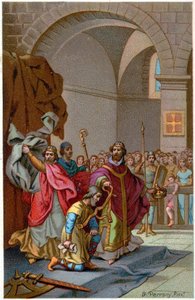 Deposition of French King Louis 1st (833), Early 20th Century by Unbekannter Künstler
