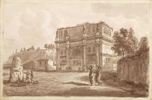The Arch of Constantine in Rome by Unbekannter Künstler