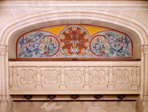 Decoration of Chateau de Roquetaillade (detail) by Benjamin Baud