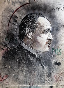 Don Corleone Played by Marlon Brando by C215, Viuccaria Market