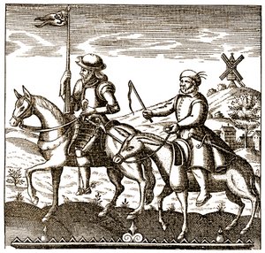 Don Quixote and Sancho Panza by Unbekannter Künstler
