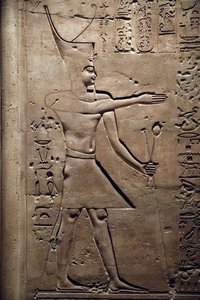 Egypt, Medamud, Montu Temple Door (detail) by Unbekannter Künstler