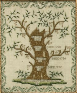 Embroidered Family Tree