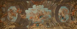 Design for a Ceiling Painting by Unbekannter Künstler