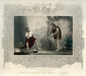 Esau Begs Jacob for Food - Bible by Unbekannter Künstler