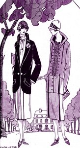 Fashion: day dresses / suits in May 1925