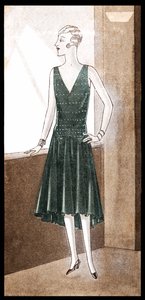 Fashion: Evening Dress in Spring 1928 by Unbekannter Künstler