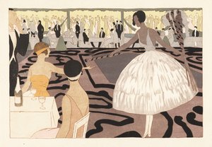 Fashionable dance party in Paul Poiret