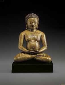 Figure of a seated yogi, possibly Padampa Sangye, 11th-12th century