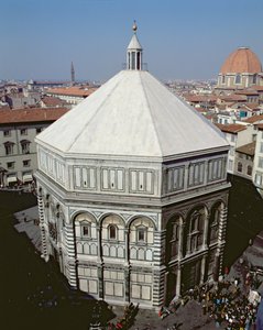 Florence Baptistery Exterior View by Unbekannt