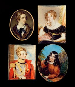 Four Portrait Miniatures