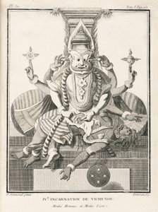 Fourth Incarnation of Vishnu, Half-Man and Half-Lion by Unbekannt