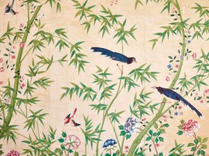 Fragment of wallpaper, late 18th - early 19th century or later by Unbekannt