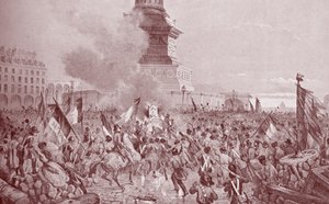 French Revolution of 1848 (engraving) by Nicolas d